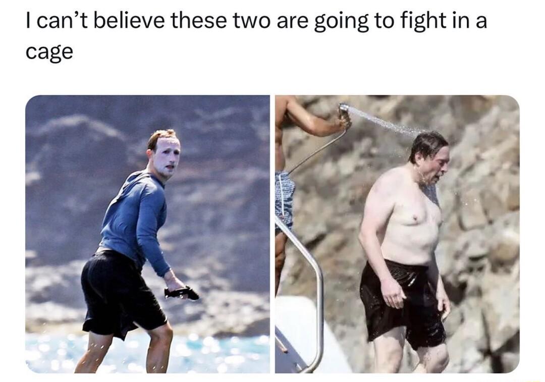 I cant believe these two are going to fightin a cage