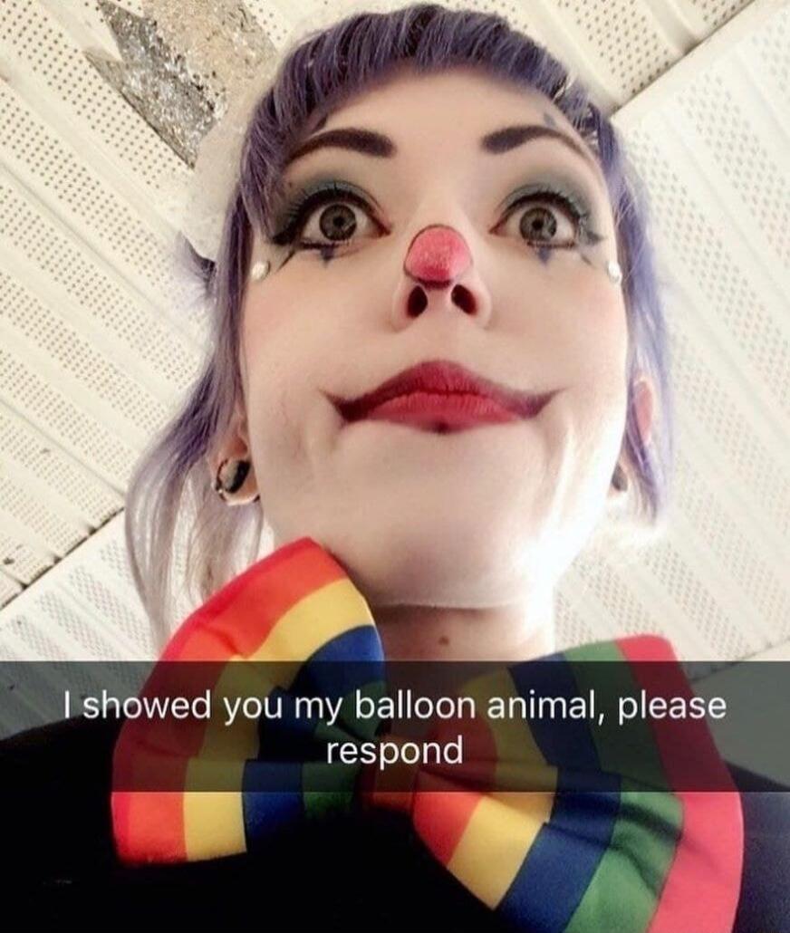 Ishowed you my balloon animal please respond R 4