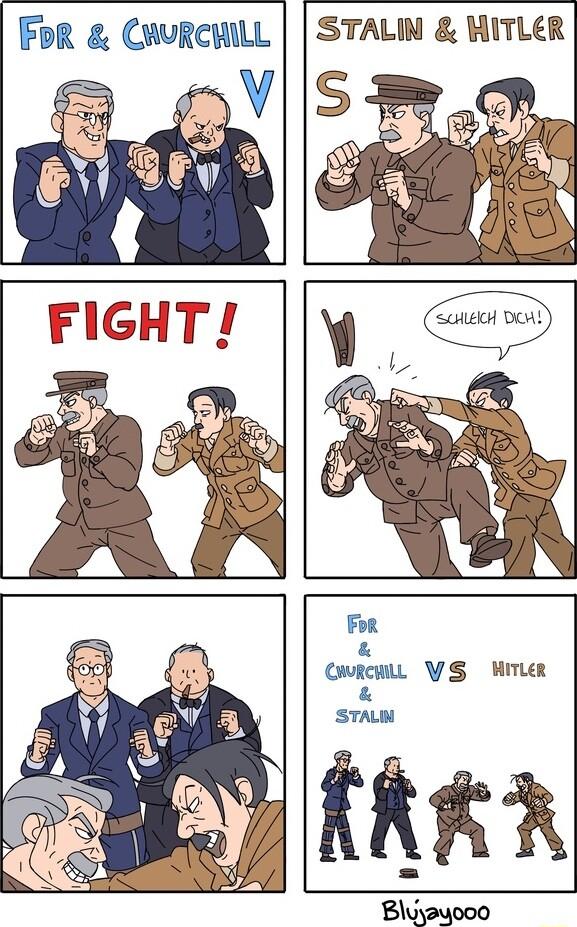 FbR CWURCHILL STALIN HITLER Cwrewll VS Wimler fREA Bluyauooo