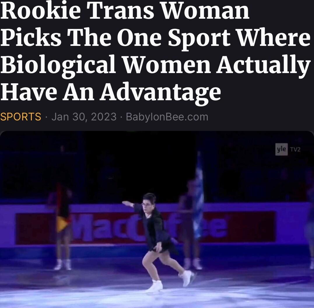 RGTL RN E L ERYW D n kL Picks The One Sport Where Biological Women Actually 3 AN Advantage ST n L