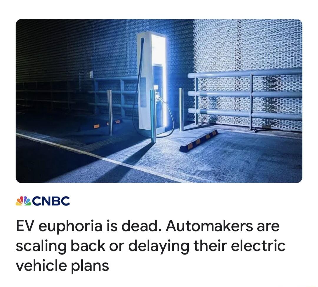 JCNBC EV euphoria is dead Automakers are scaling back or delaying their electric vehicle plans