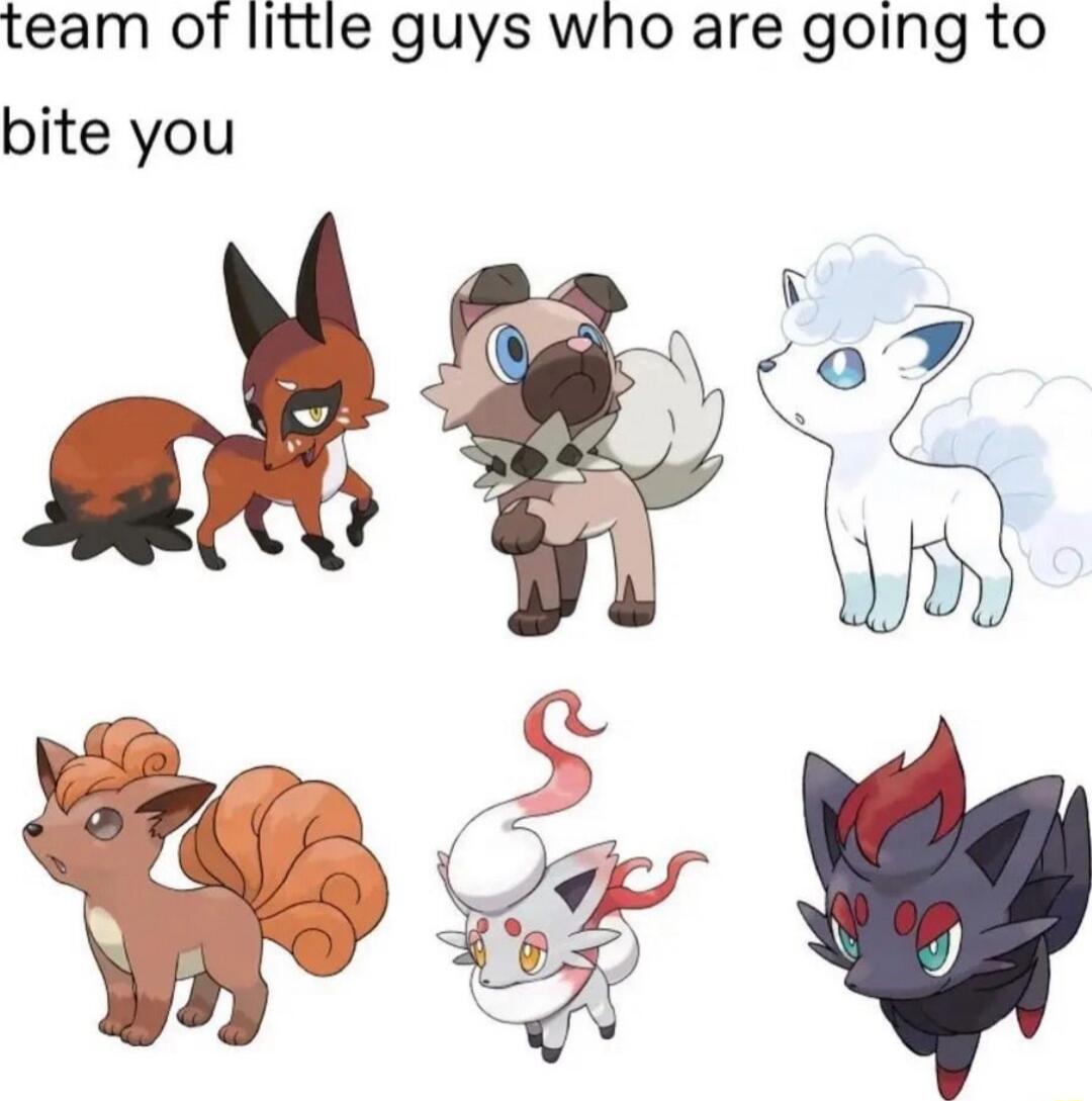 team of little guys who are going to bite you ot