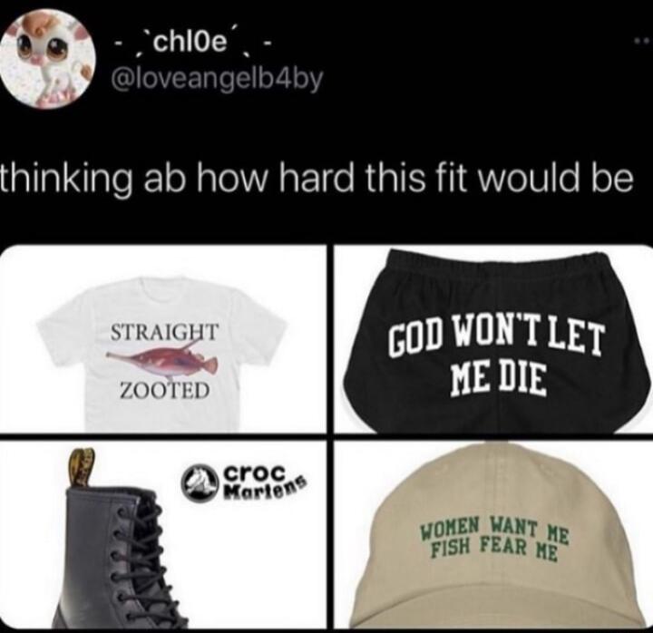 chloe thinking ab how hard this fit would be ZOOTED