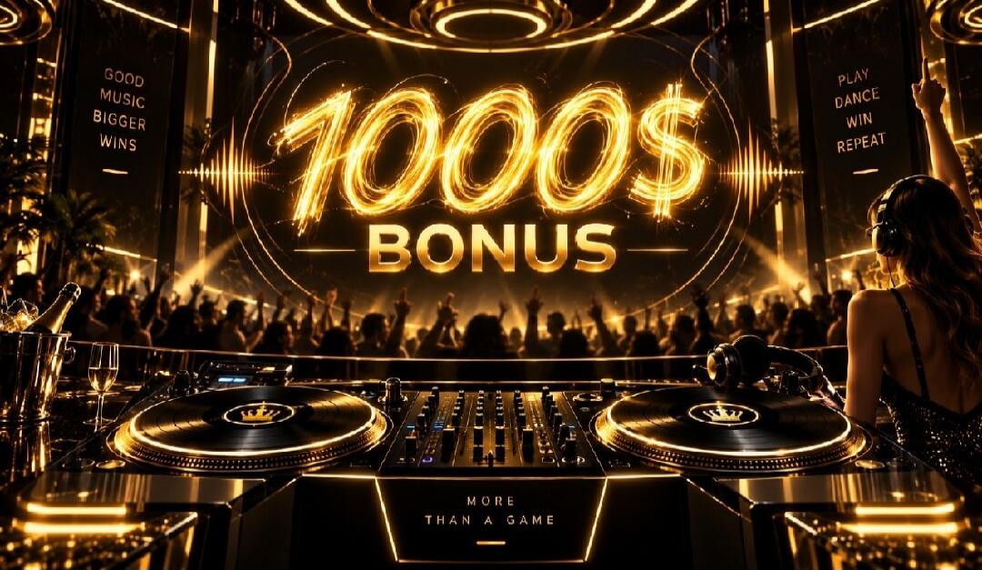 GOOD MUSIC BIGGER WINS 1000$ BONUS PLAY DANCE WIN REPEAT MORE THAN A GAME