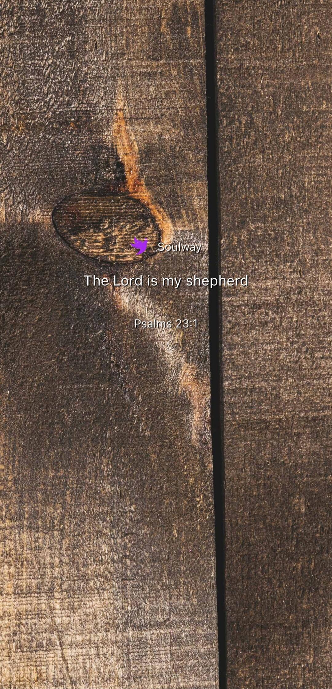Soulway The Lord is my shepherd Psalms 23:1