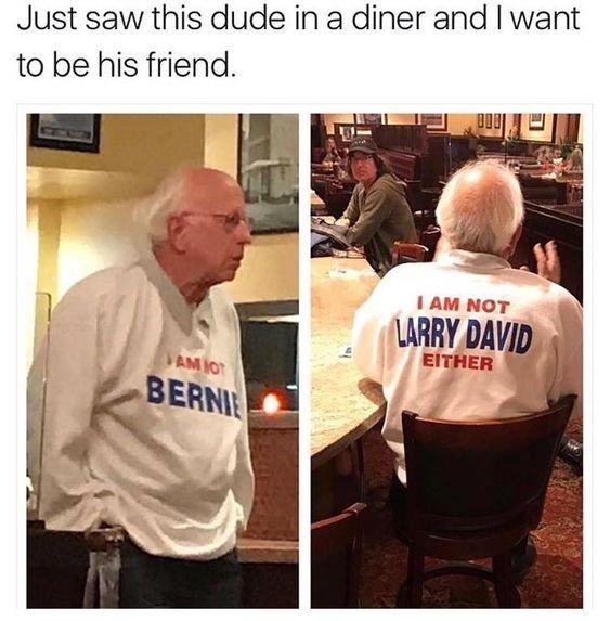Just saw this dude in a diner and want to be his friend