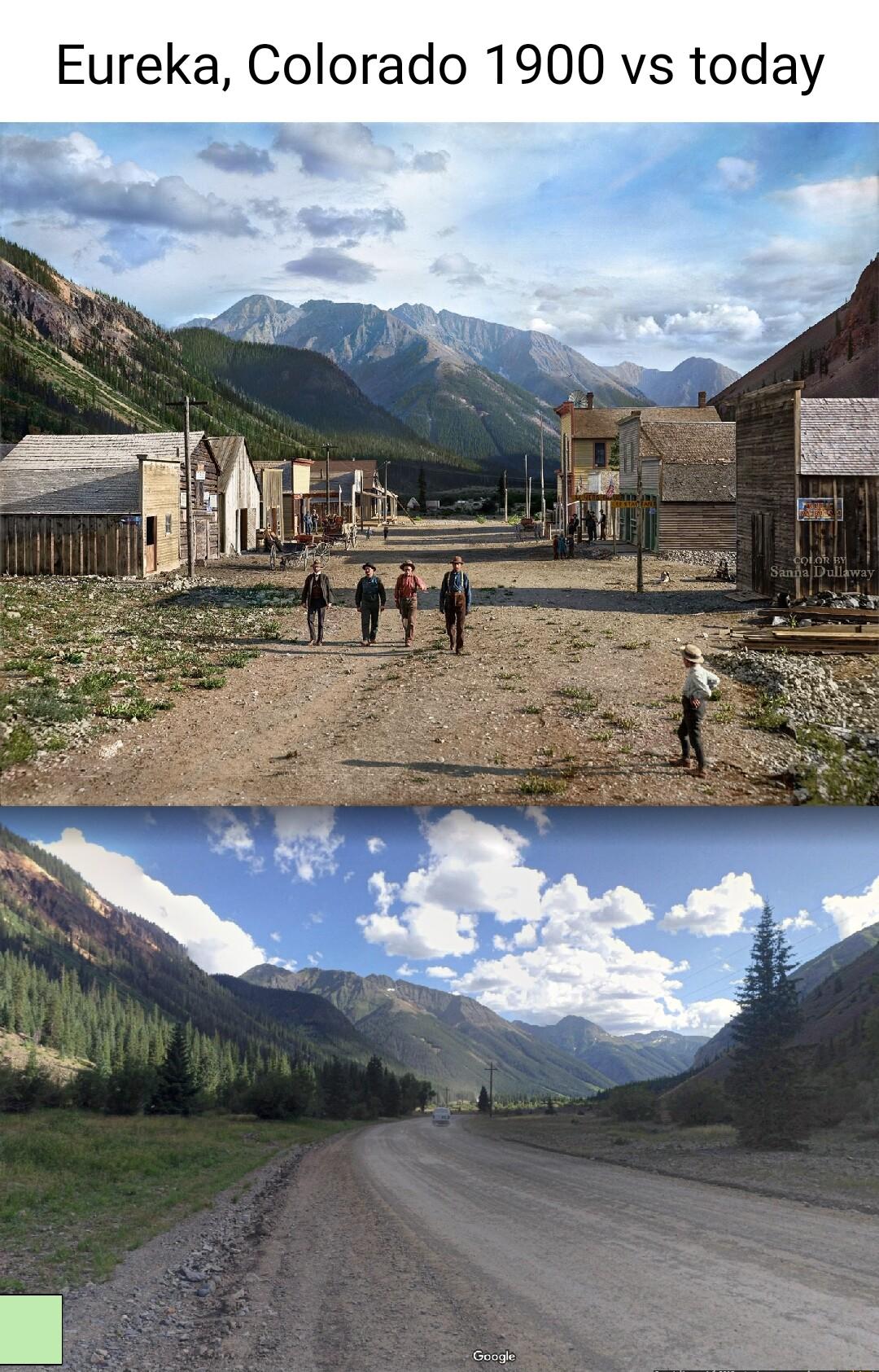 Eureka Colorado 1900 vs today