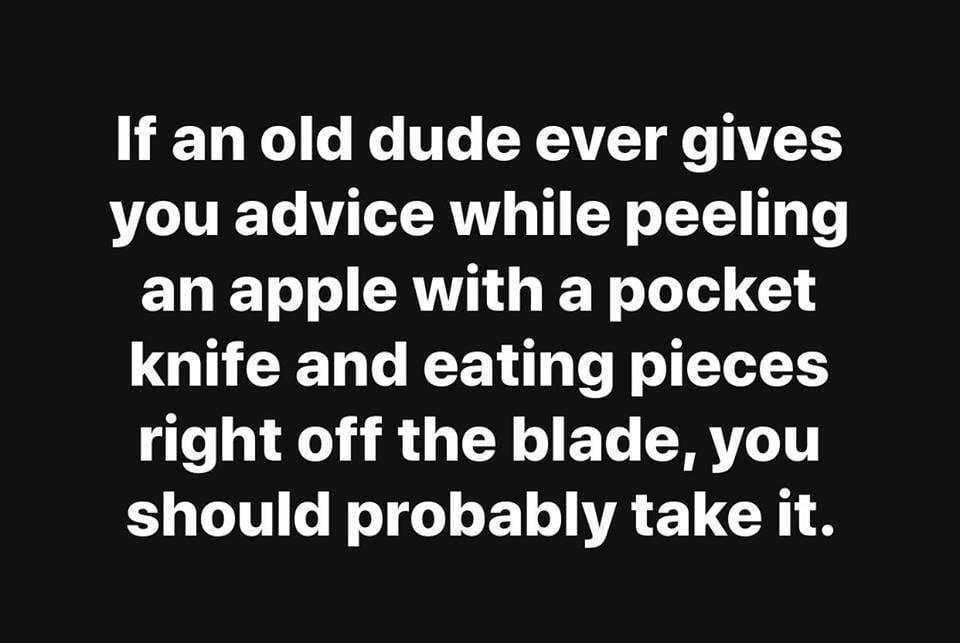 VBT e e 1T YTV T VTS you advice while peeling N I AV EY L L Gl QU N R e e TS right off the blade you should probably take it