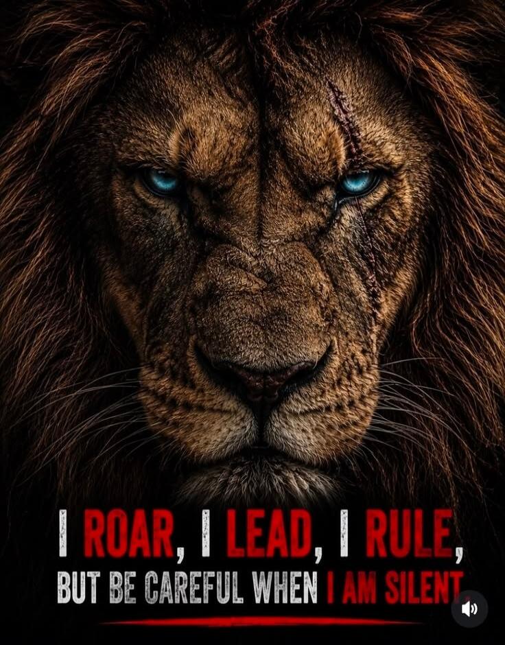 I ROAR, I LEAD, I RULE, BUT BE CAREFUL WHEN I AM SILENT