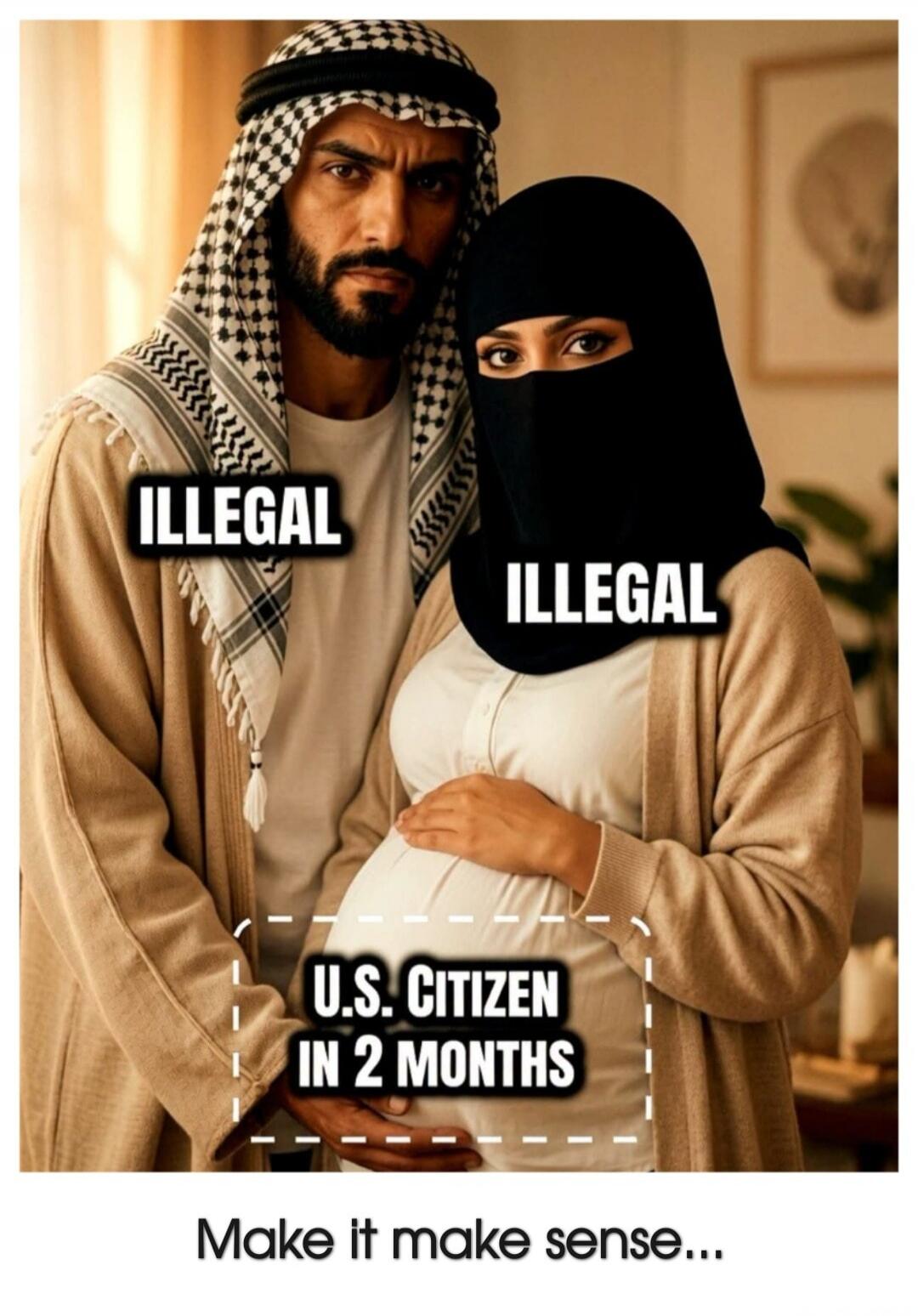 ILLEGAL ILLEGAL U.S. CITIZEN IN 2 MONTHS Make it make sense...
