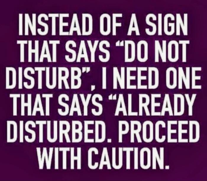 INSTEAD OF A SIGN THAT SAYS 