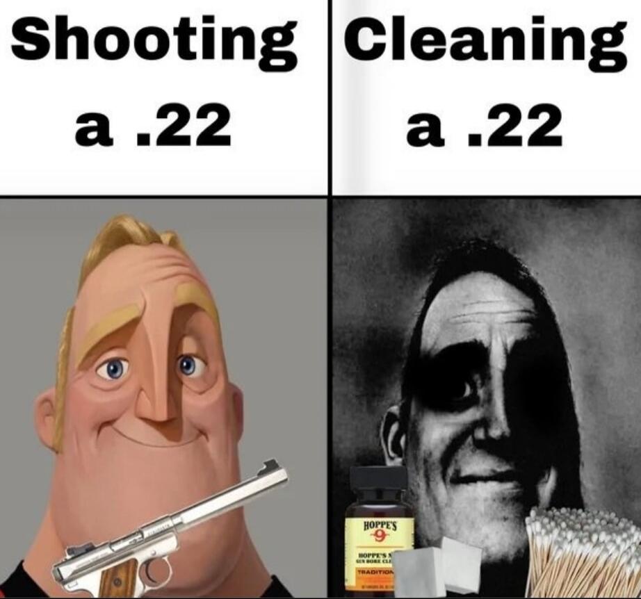 Shooting a .22  Cleaning a .22