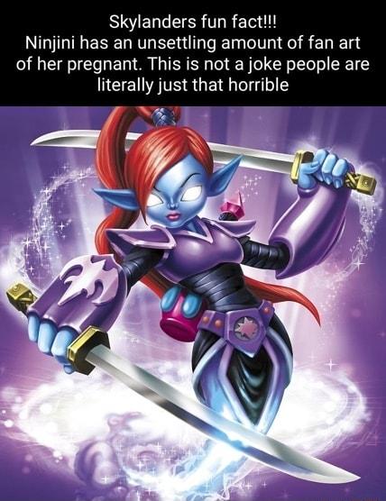 SSELEICR TR E T Ninjini has an unsettling amount of fa of her pregnant This is not a joke people are literally just that horrible