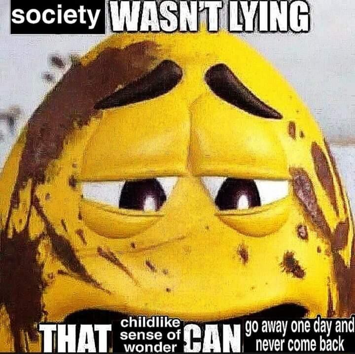 society INASNITILYING A AN childlike THAT serse o N 2 e i