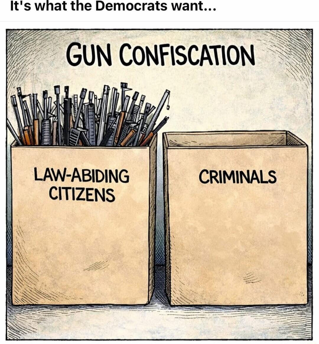 It's what the Democrats want... GUN CONFISCATION LAW-ABIDING CITIZENS CRIMINALS