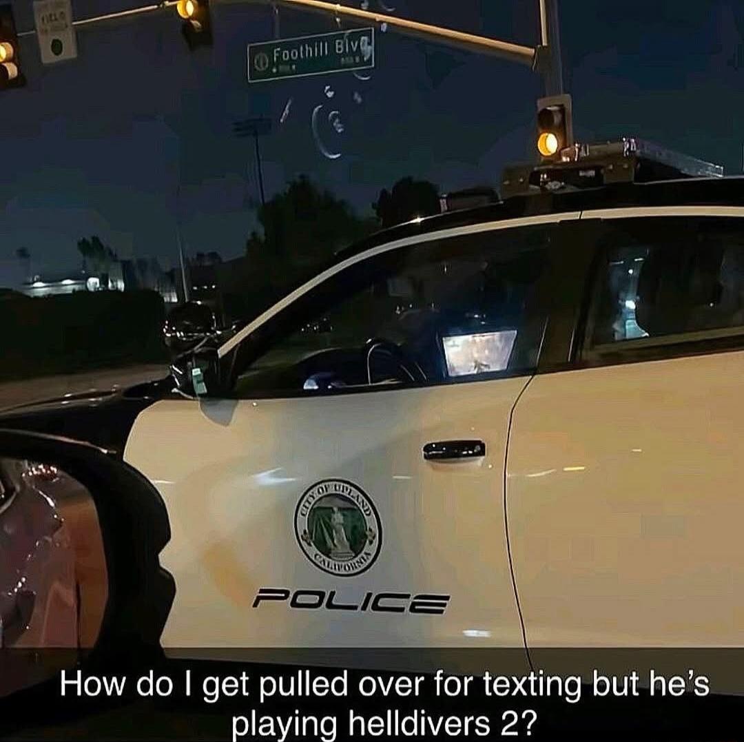 How do I get pulled over for texting but he’s