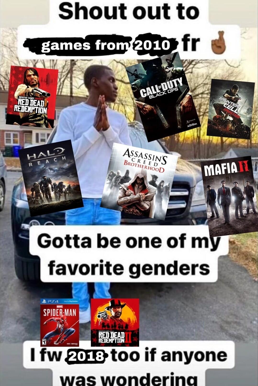 Shout out to favorite genders