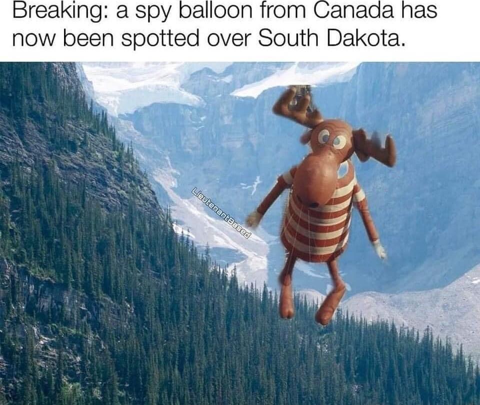 Spy balloon from now been spotted over South Dakota