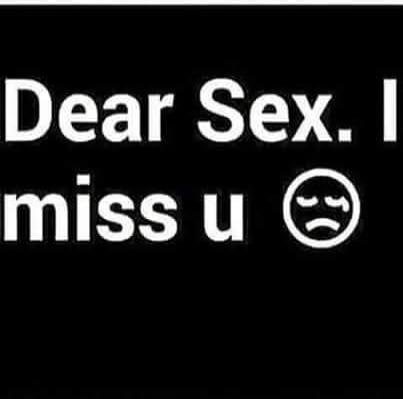 Dear Sex. I miss u 😩