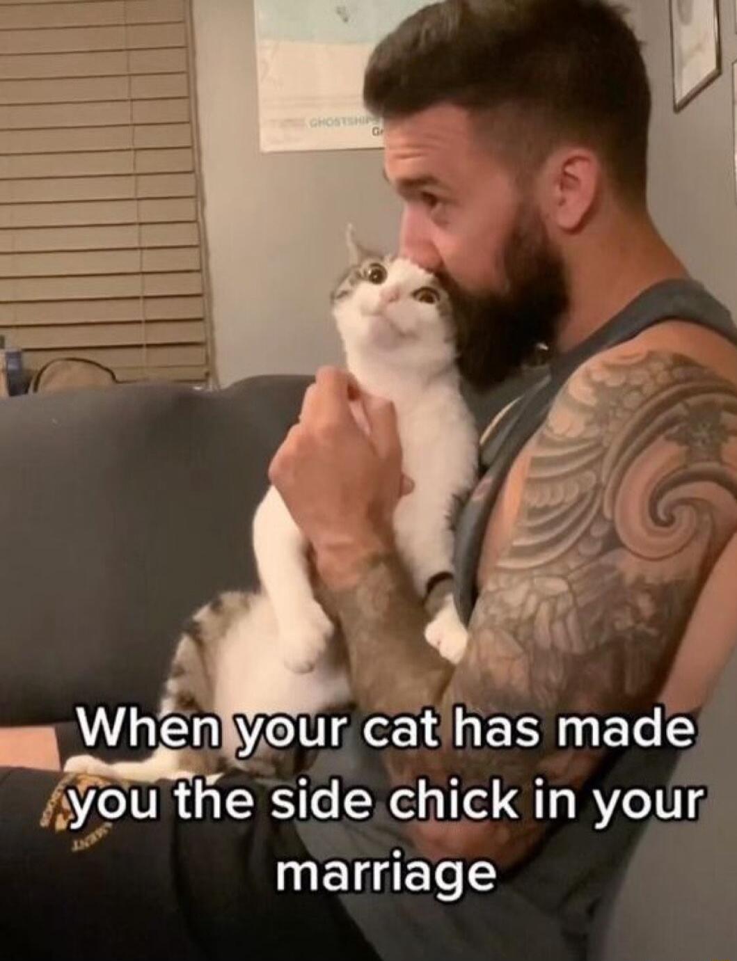 Nkl e 0 your catihas made e side chick in your METET3 WhEh e WY