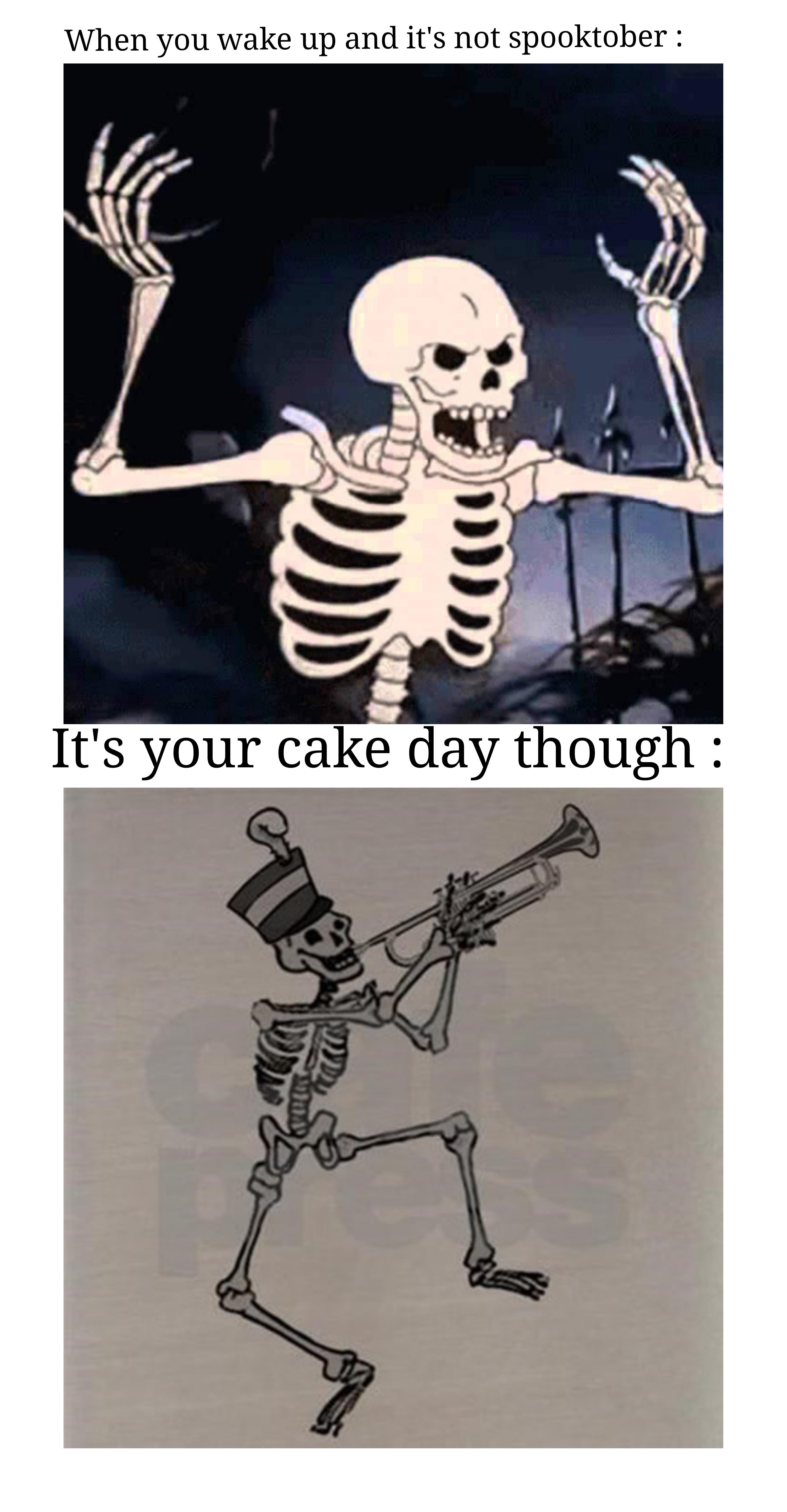 When you wake up and its not spooktober