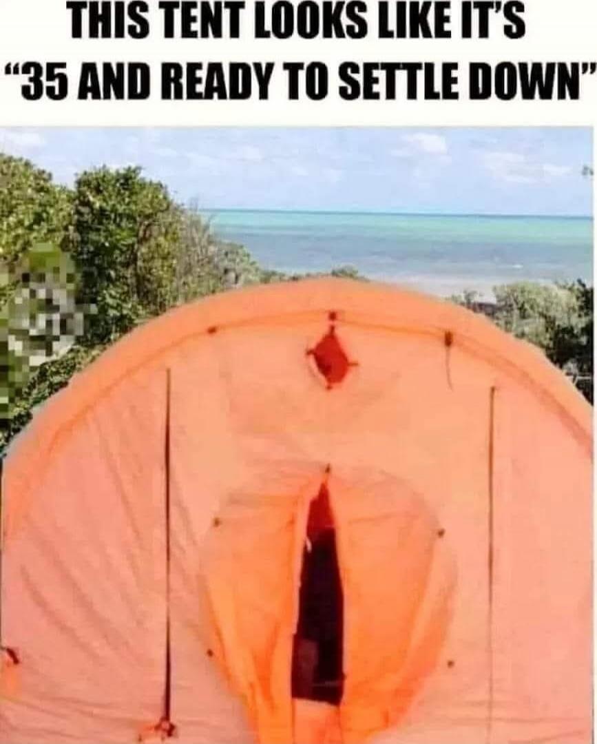 THIS TENT LOOKS LIKE IT'S 