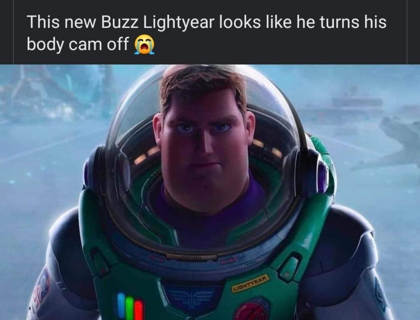 This new Buzz Lightyear looks like he turns his body cam off 3