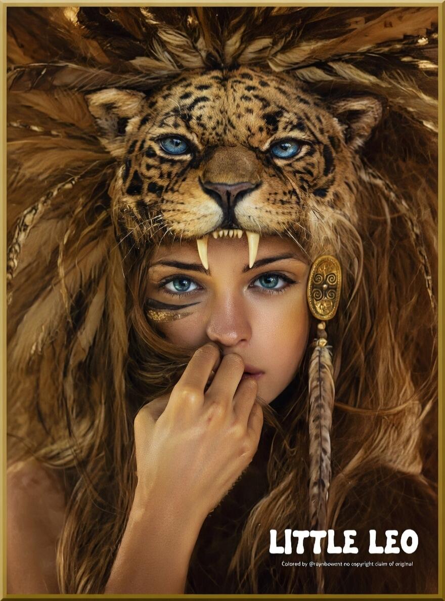 LITTLE LEO. Colored by @raynbowent no copyright claim of original.