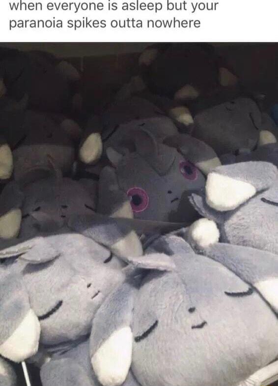 eryone Is asleep but your paranoia spikes outta nowhere