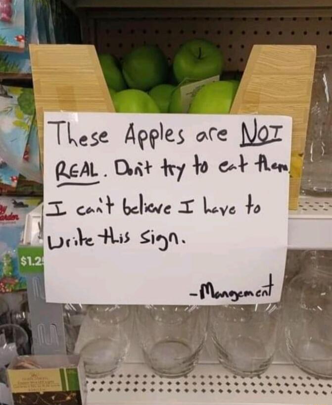 B These Apples oce Noz Qe Dt fry to cok Rem T cont beliove T bave o