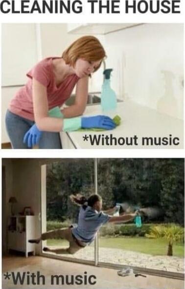 CLEANING THE HOUSE Without music