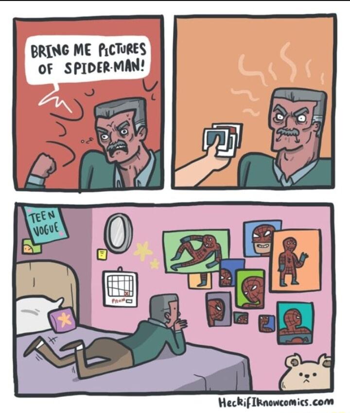 BRING ME PiCTURES OF SPIDERMAN