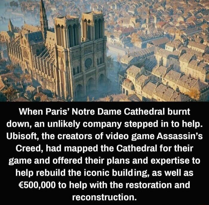 i 3 When P DGR ET B et EL TG T down an unlikely company stepped in to help LUTE AR R CETGT SR RVT LT WS BT GG R ET R BTG RO ER oG EL R GTET TT EELCERL G CIEL RU T EGSE G R LT R help rebuild the iconic building as well as RO E G GV GRGERCH GTEN LT reconstruction