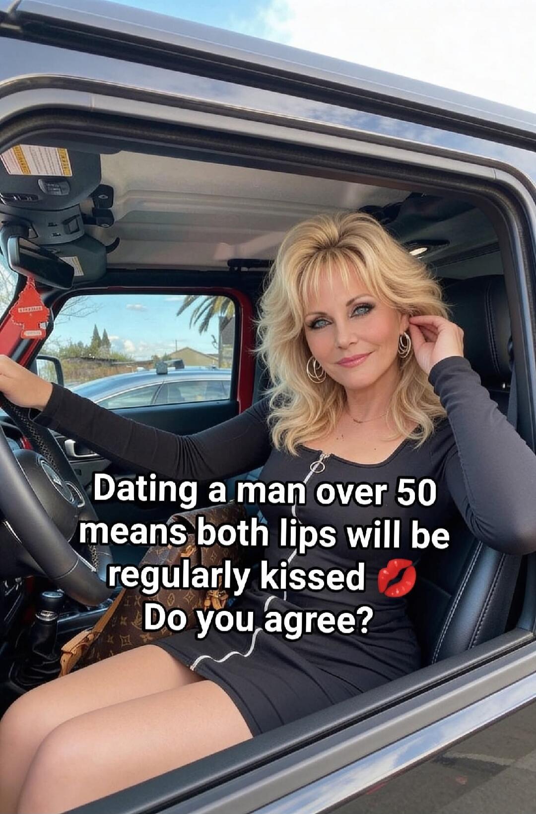 Dating a man over 50 means both lips will be regularly kissed Do you agree?