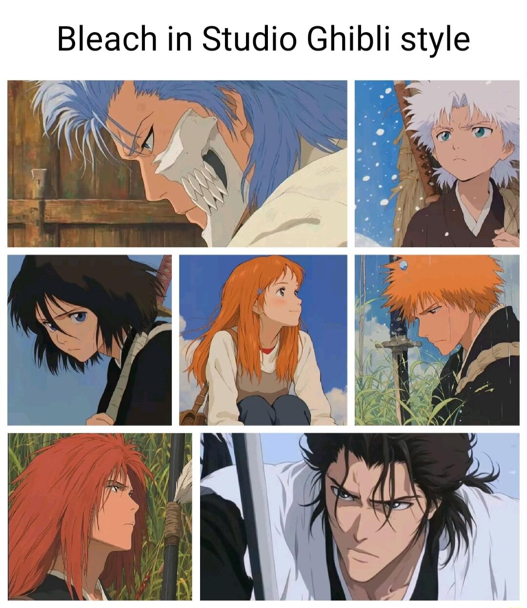 Bleach in Studio Ghibli style