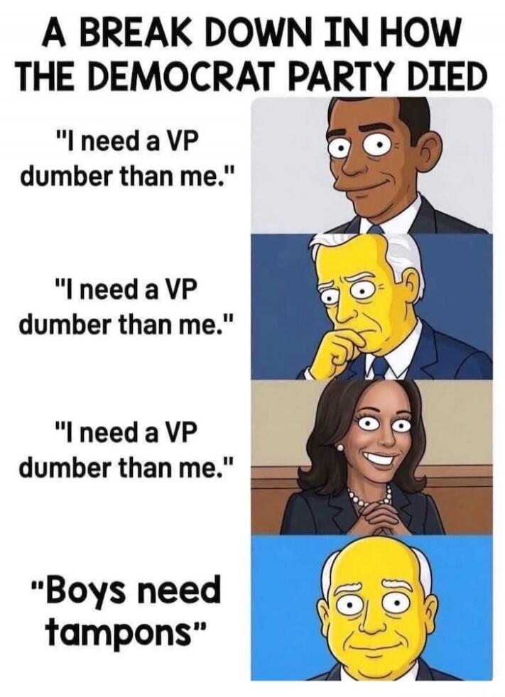A BREAK DOWN IN HOW THE DEMOCRAT PARTY DIED. 