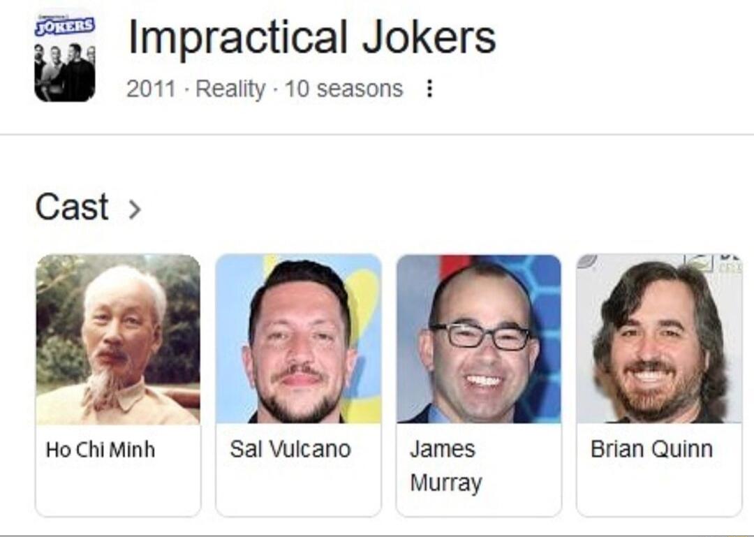 Impractical Jokers 2011 Reality 10 seasons HochiMinh SalVucano James Brian Quinn Murray