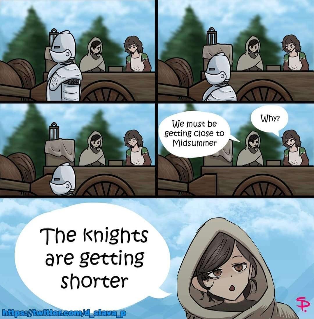 The knights are getting shorter