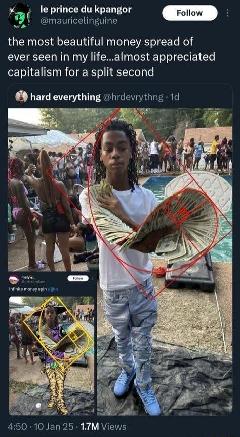 the most beautiful money spread of ever seen in my life...almost appreciated capitalism for a split second