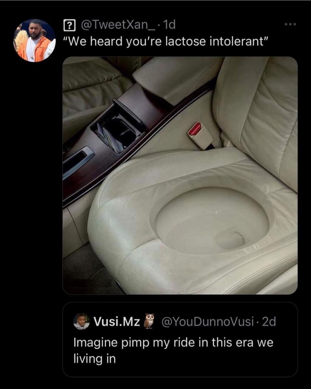 FATERYE RGNS RPE Imagine pimp my ride in this era we living in