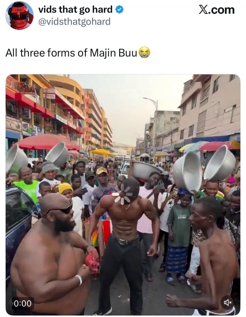 vids that go hard All three forms of Majin Buu😭