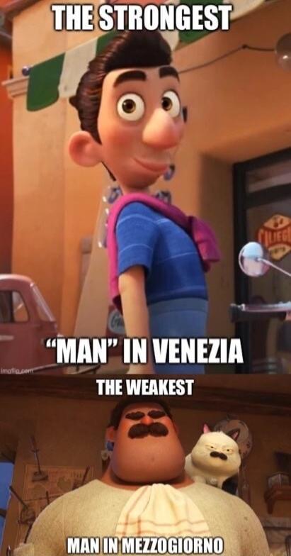 THE STIIIIEGEST a P MAN IN VENEZIA mofasen i THE WEAKEST