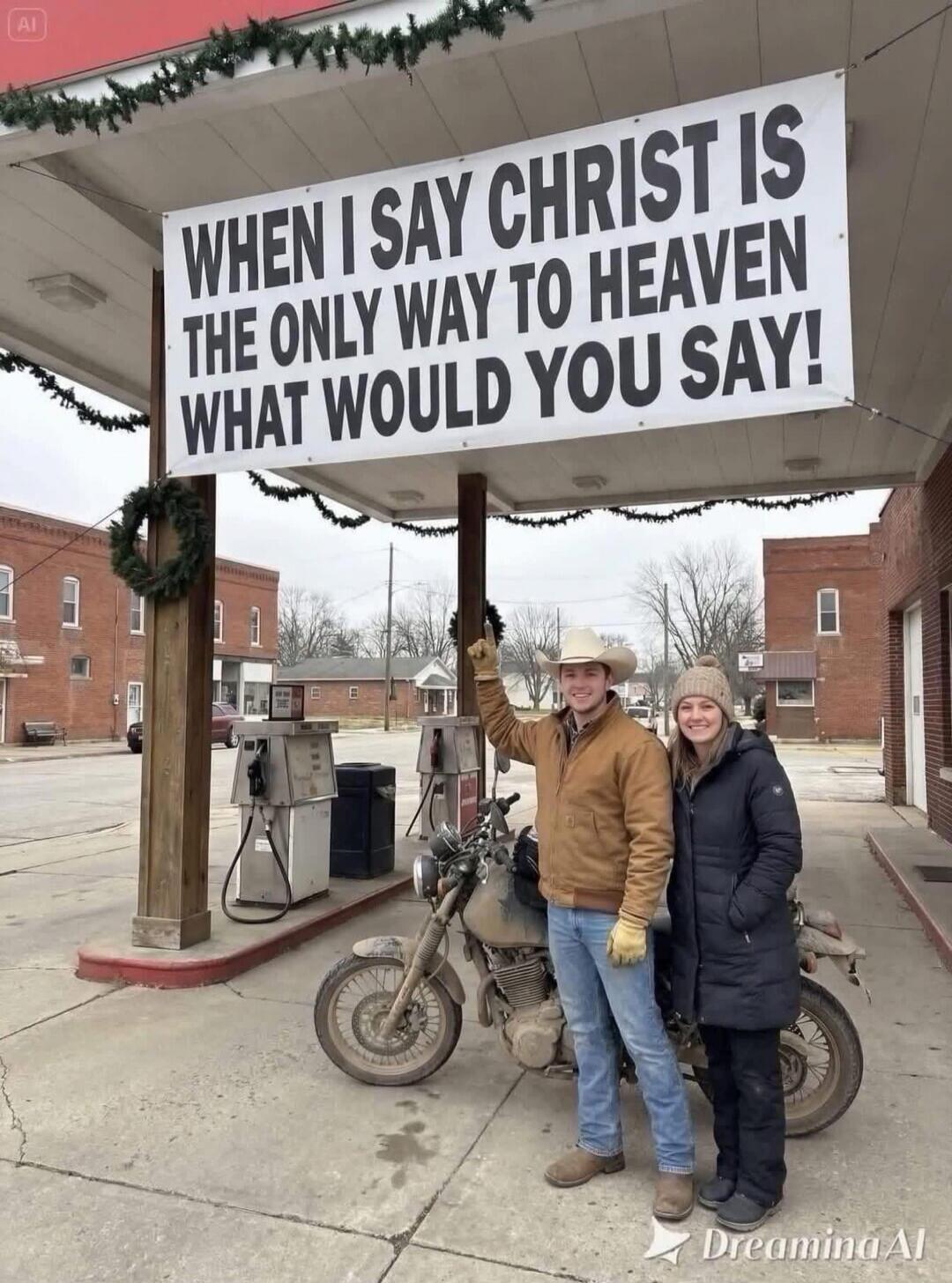 WHEN I SAY CHRIST IS THE ONLY WAY TO HEAVEN WHAT WOULD YOU SAY!