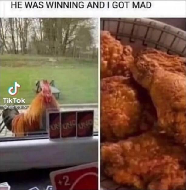 HE WAS WINNING AND GOT MAD
