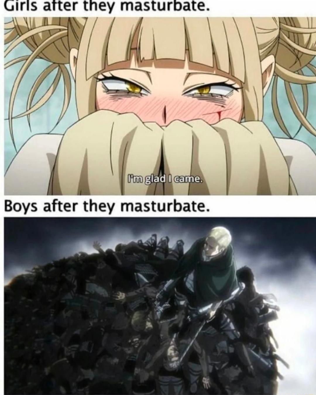 GIIlS arter they masturbate