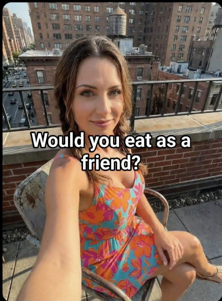 Would you eat as a friend?