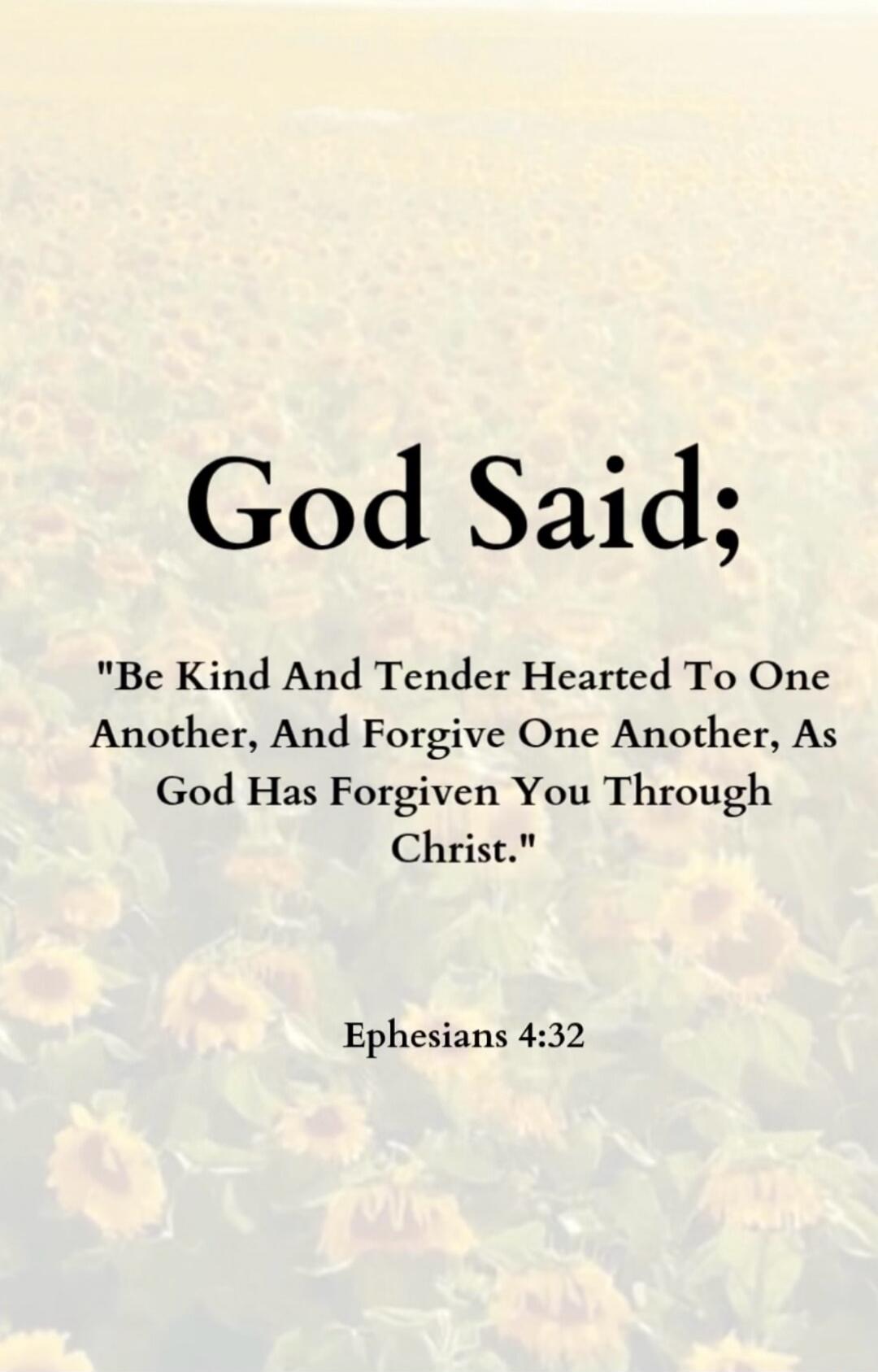 God Said; 