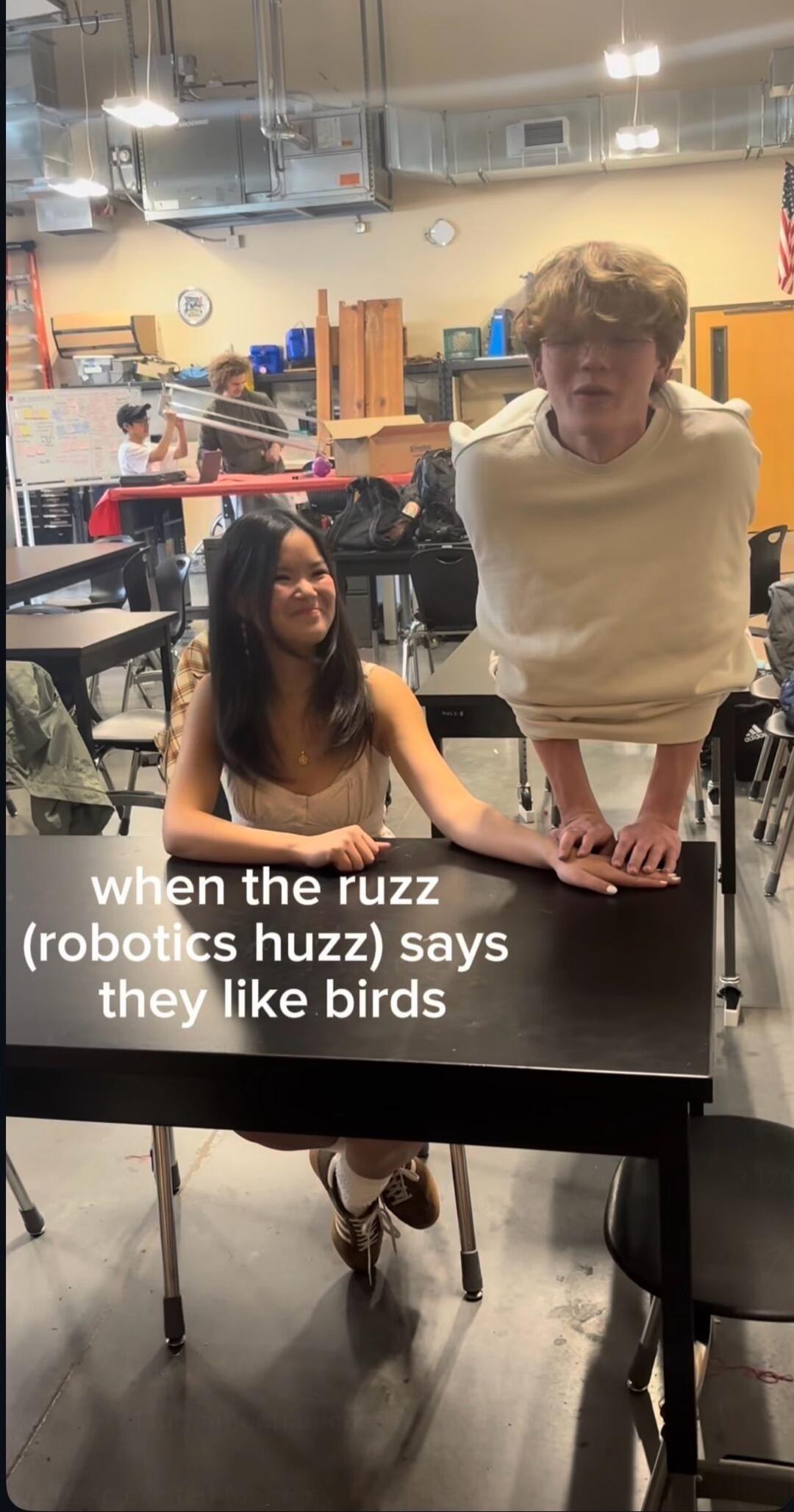 when the ruzz (robotics buzz) says they like birds