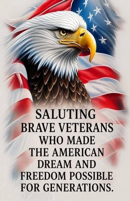SALUTING BRAVE VETERANS WHO MADE THE AMERICAN DREAM AND FREEDOM POSSIBLE FOR GENERATIONS.