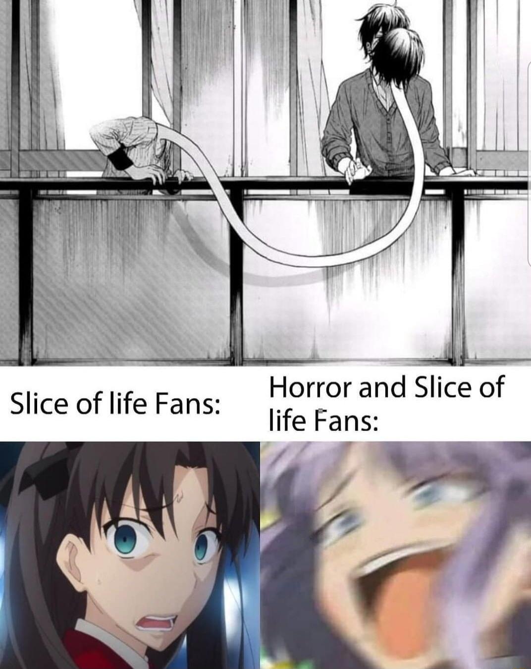 Slice of life Fans Horror and Slice of